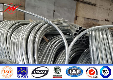 Q235/Q345 ইস্পাত পাওয়ার মেরু 3m-15m কোপযুক্ত গোলাকার 2.5-20mm ওয়েল্ডিং গ্যালভানাইজিং