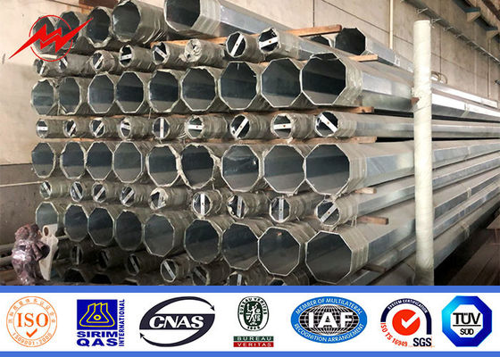 বৈদ্যুতিক শক্তি সংক্রমণ জন্য 50 মি Galvanized ইস্পাত ইউটিলিটি মেরু Q235