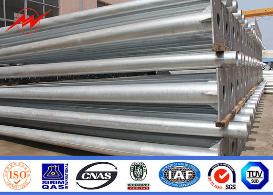 60 মিমি ডায়া ডাবল বাঁকানো আর্ম সহ 5 মি থেকে 15 মি অক্টোবাকারী বৈদ্যুতিক স্ট্রিট লাইট মেরু