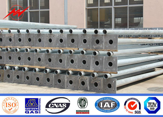 একক / ডাবল আর্ম স্ট্রিট লাইট পোল 12m 10m 8m 6m Conoid