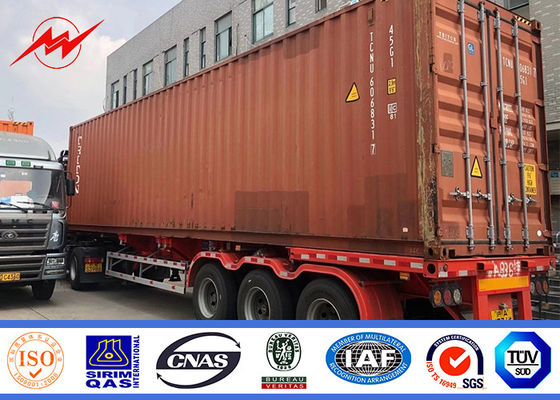 ট্রান্সমিশনের জন্য 60 ফুট 65 বিটুমিন সমাধি প্রকার গ্যালভেনাইজড স্টিল নলাকার মেরু