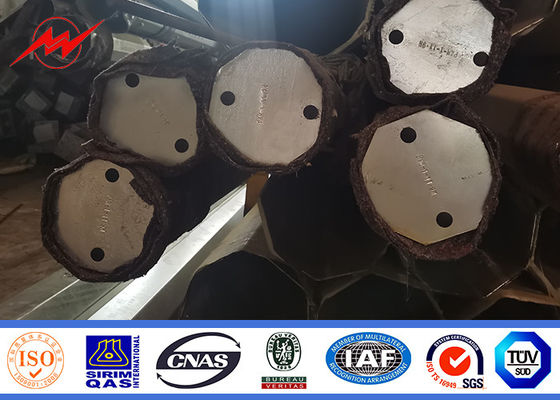 10kv-500kv ইস্পাত টিউবুলার পোল হট ডিপ গ্যালভানাইজড ইলেকট্রিক