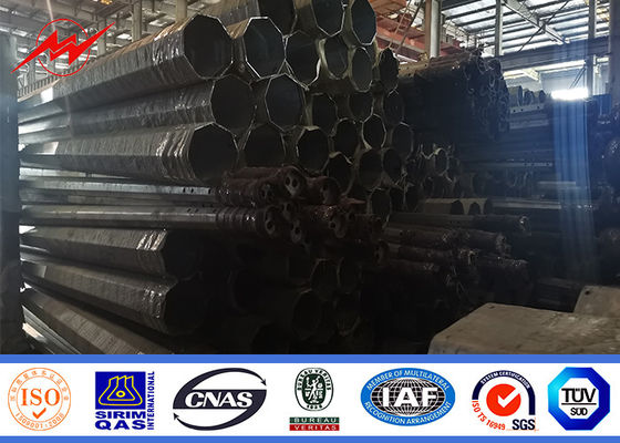 9 মিটার 13.4kn বৈদ্যুতিক লাইনের জন্য গ্যালভ্যানাইজেশন সারফেস চিকিত্সার নলাকার মেরু