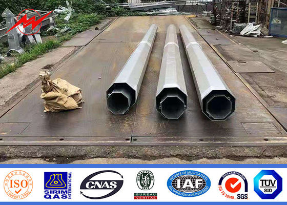 69kv 60ft 65ft 70ft ইস্পাত ইউটিলিটি খুঁটি ঐতিহ্যগত গ্যালভানাইজড বিতরণ