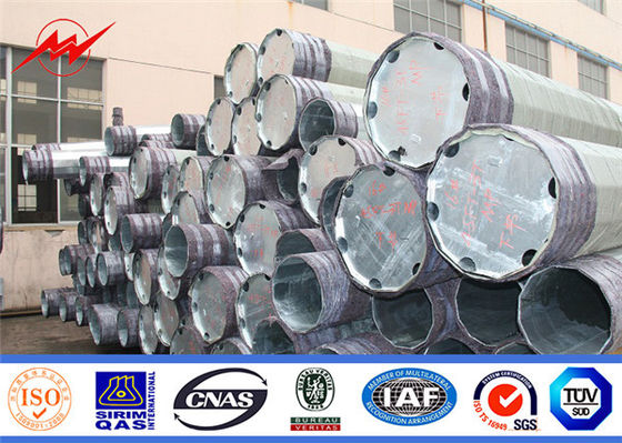 বহুভুজ শক্তি 35ft 86um Galvanized ইস্পাত মেরু
