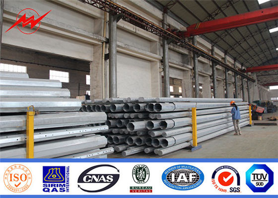 বহুভুজ শক্তি 35ft 86um Galvanized ইস্পাত মেরু