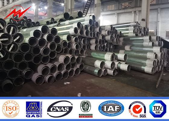 10m 12m 14m 16m ইস্পাত টিউবুলার মেরু Galvanized Astm A36 ইউটিলিটি পাওয়ার পোলস