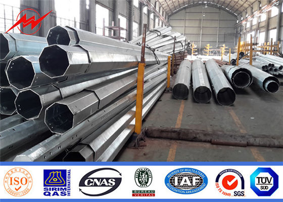 Astm 25ft 30ft 35ft স্টিল গ্যালভানাইজড পোল ইল্ড স্ট্রেন্থ 345mpa 3mm