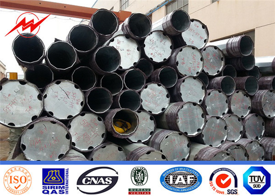 20 মি 24 kn ফিলিপাইন ইস্পাত ইলেকট্রিক মেরু গরম ডুব galvanized