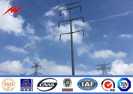ট্রান্সমিশন এবং ডিস্ট্রিবিউশন লাইনের জন্য 69KV ইলেকট্রিসিটি পাওয়ার ইস্পাত টিউবুলার পোল