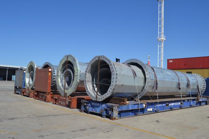 কাস্টম ডিজাইন স্ট্রিট লাইটিং জন্য বৈদ্যুতিক শক্তি মেরু উচ্চ মস্ত বাগান আলো 500km / h পর্যন্ত বায়ু প্রতিরোধের সঙ্গে 0