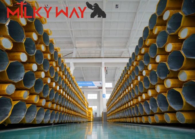 ১০মি ১১মি ১২মি ১১কেভি ১৩কেভি বৈদ্যুতিক পাওয়ার স্টিল পোল ট্রান্সমিশন লাইন প্রকল্প 1